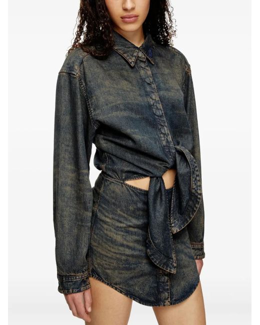 DIESEL Gray Mini Dress