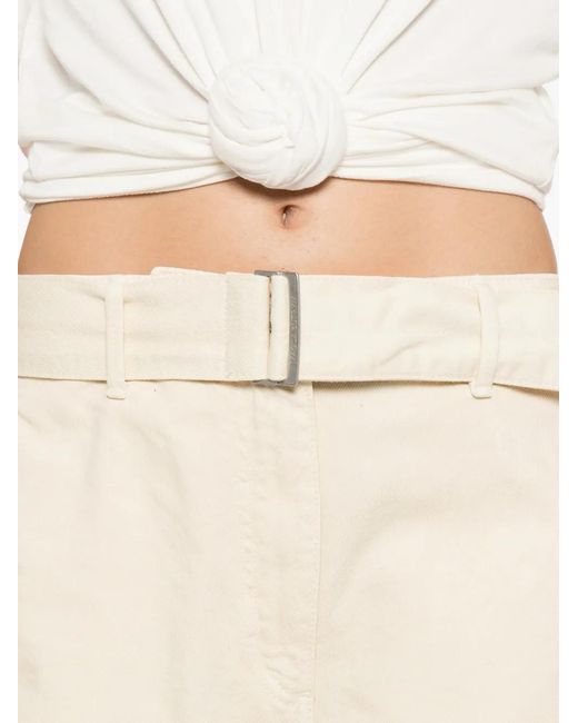 Magda Butrym White Belted Jeans