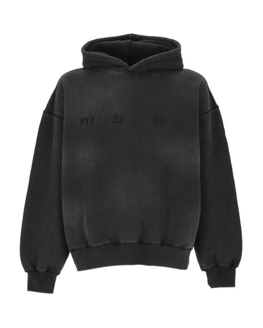 M I S B H V Hoodie mit ausgewaschenem Effekt in Gray für Herren