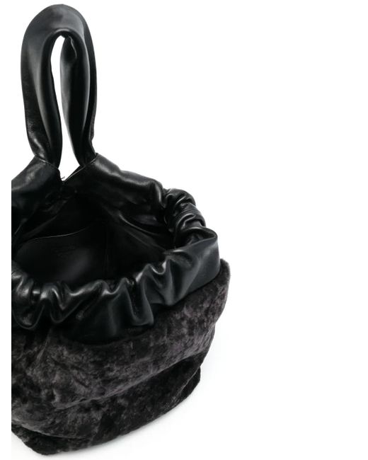 Jil Sander Black Leather Tote Bag