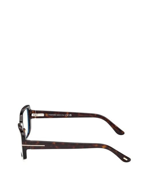 Tom Ford Black Lunettes De Vue À Effet Écailles De Tortue Et Logo T