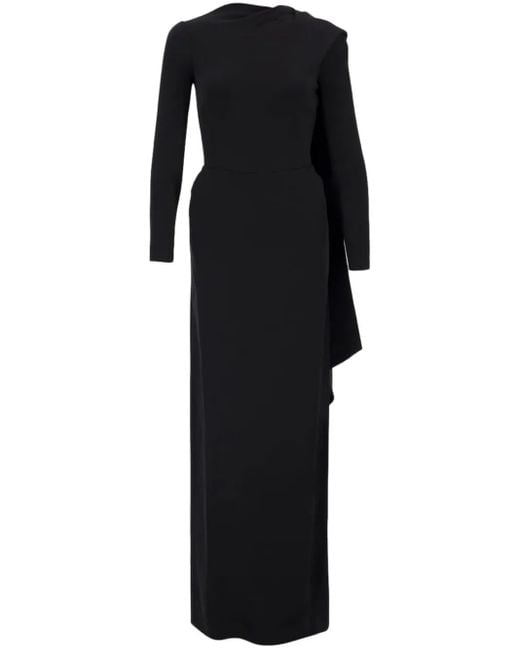 Balenciaga Black Cape-Design Gown