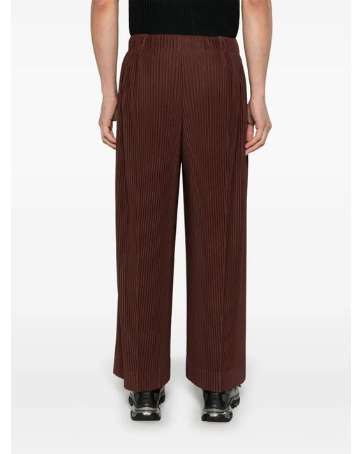 Homme Plissé Issey Miyake Brown Mc February Trousers for men
