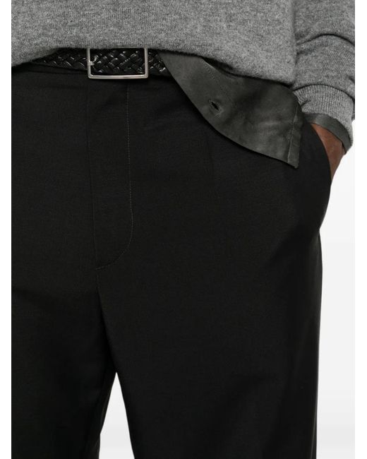 Jil Sander Black Straight-Leg Cotton Trousers for men