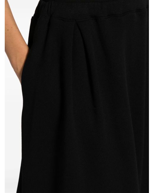 Falda midi de cintura alta Yohji Yamamoto de color Black