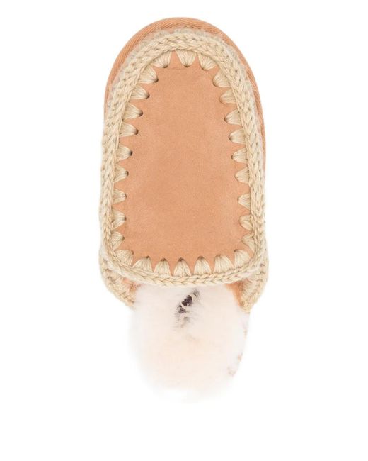 Mou Pink Esquimó Braided Mules