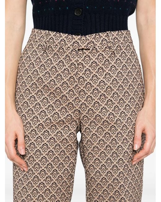 Etro Natural Cotton Polyester Nylon Pants