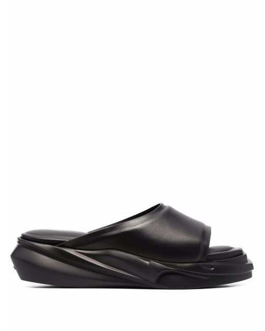 1017 ALYX 9SM Mono Chunky Leather Sliders in Black | Lyst UK