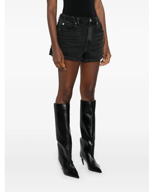 Alexander Wang Black Denim Shorts