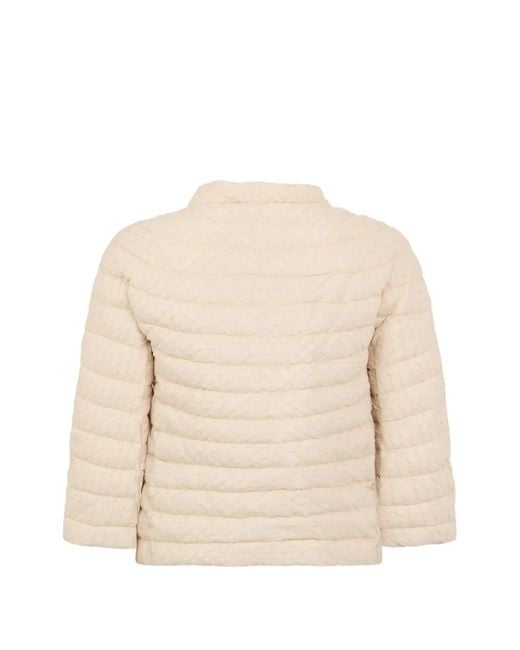 Moorer Natural Button Padded Jacket