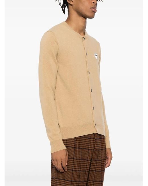 COMME DES GARÇONS PLAY Natural Wool Cardigan