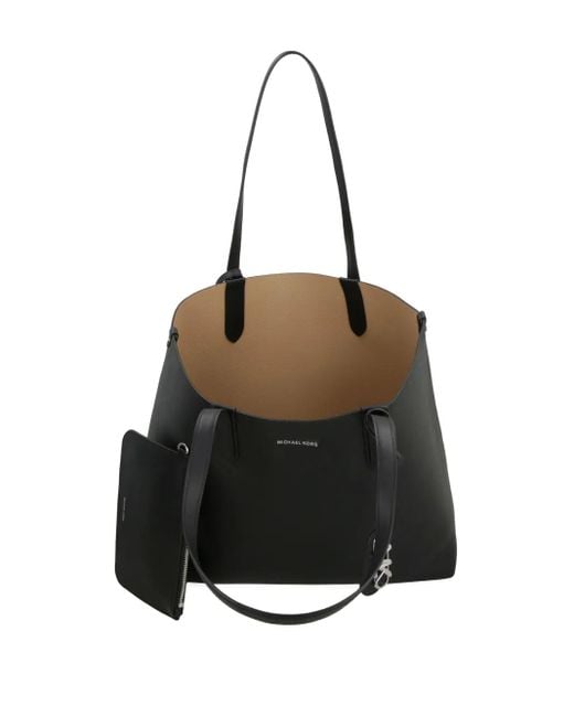 MICHAEL Michael Kors Eliza Leren Shopper in het Black