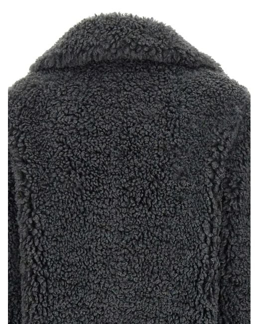 Rrd Faux-fur Coat Gray