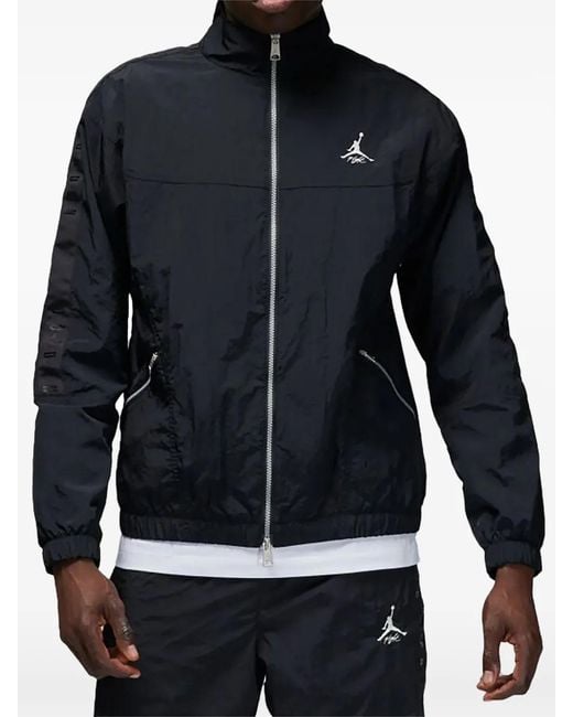 Nike Blue Logo-Embroidered Jacket for men
