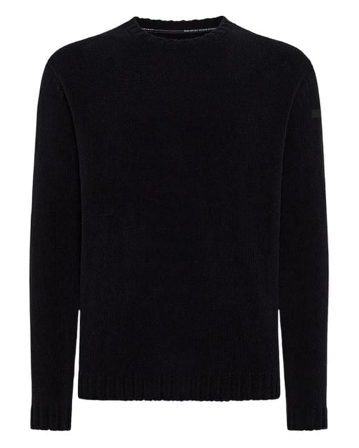 Rrd Black Round Knit Sweater for men