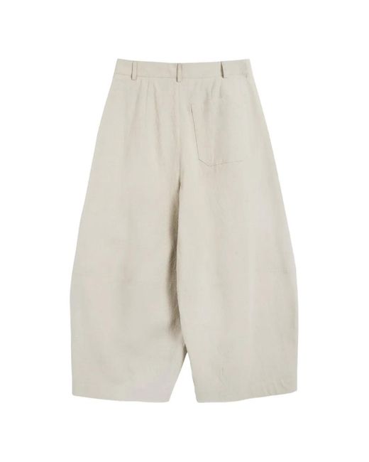 YMC White Deadbeat Pleated Deadbeat Trousers