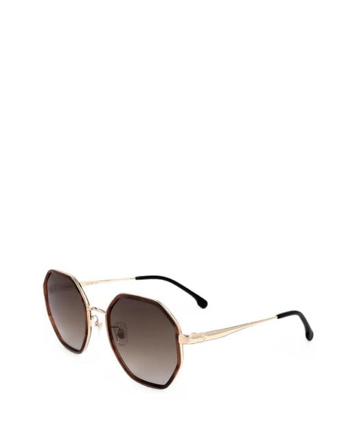 Carrera Metallic Geometric-Frame Sunglasses