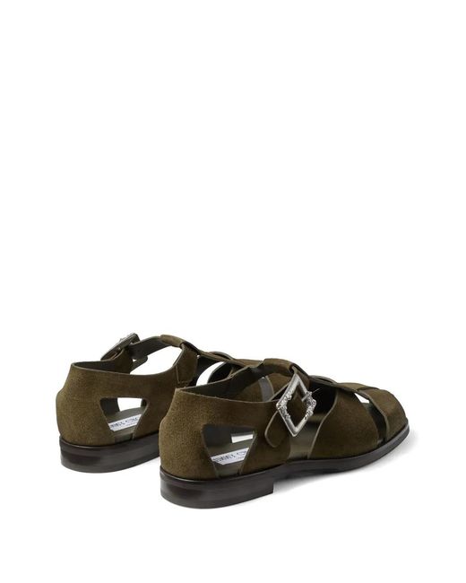 Jimmy Choo Meadow Sandalen Mit Schnalle in Green für Herren
