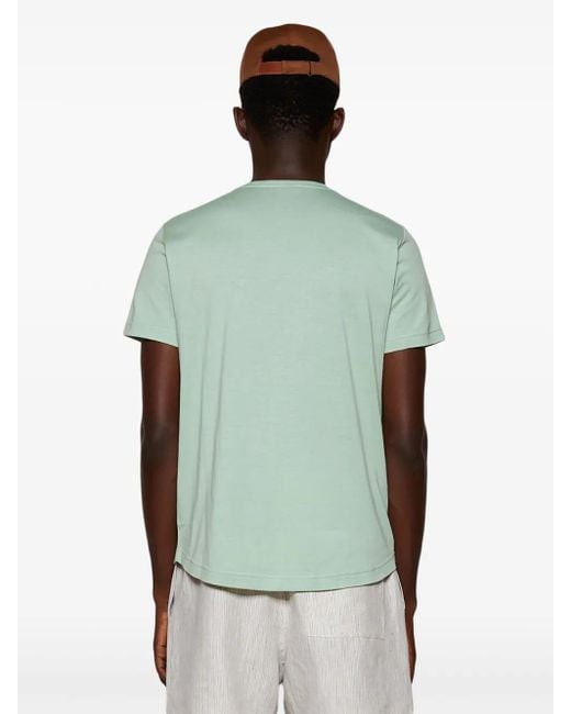 Loro Piana Green Jersey T-Shirt for men