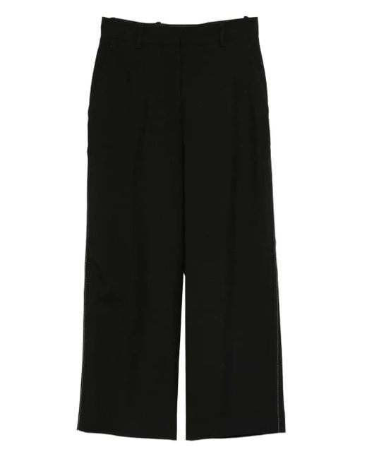 Pantalones capri Hosen con raya lateral Marni de color Black