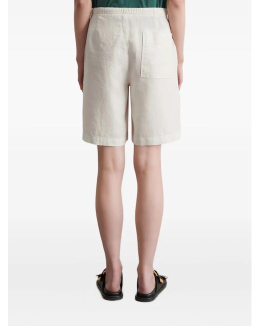 Marc O' Polo White Drawstring-Waist Shorts