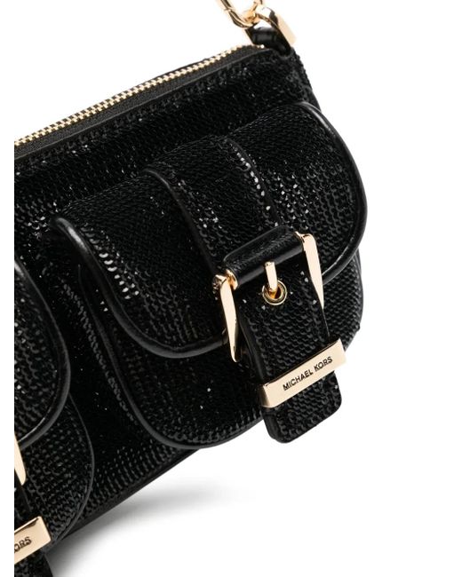 Bolso de hombro Zoe pequeño Michael Kors de color Black
