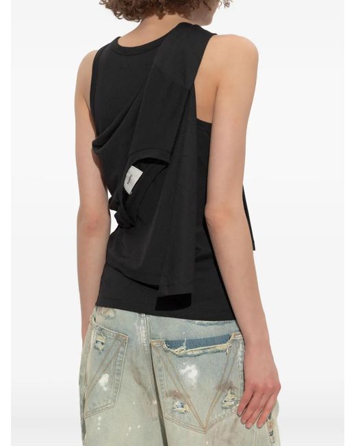 Coperni Black Sleeveless Tops