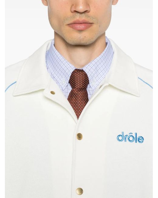 Drole de Monsieur White Le Vest Après-Sport Jacket for men
