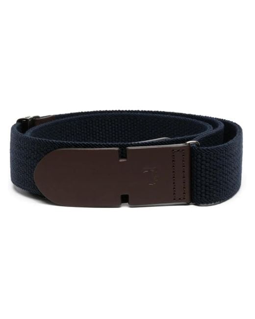 Tod's Black Greca Pebbled-Texture Belt for men