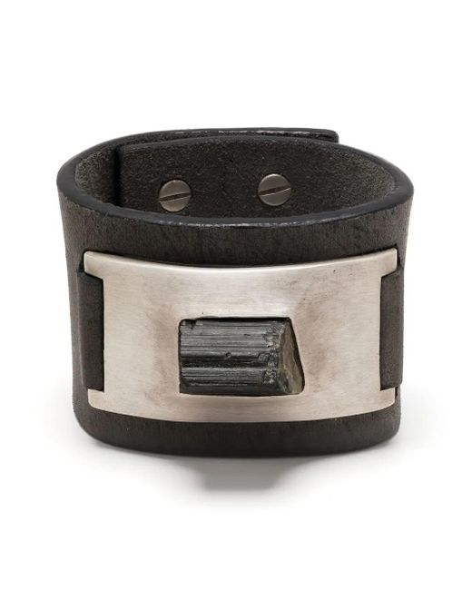 Parts Of 4 Black Amulet Leather Cuff