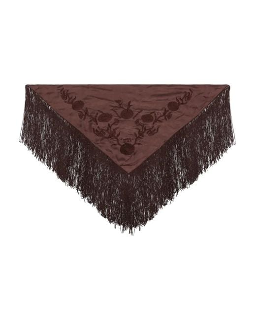 Bimba Y Lola フローラル スカーフ Brown