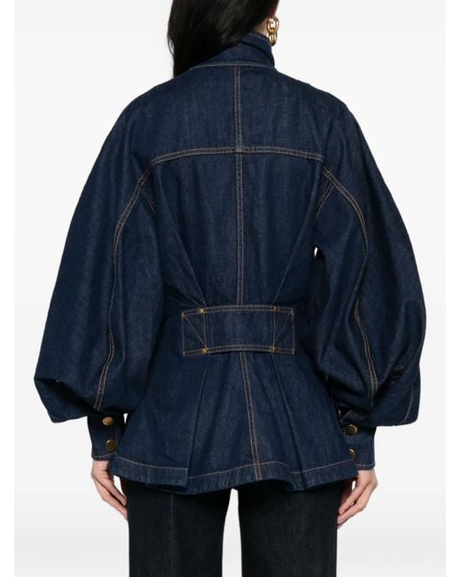Zimmermann Blue Utility Pockets Jacket