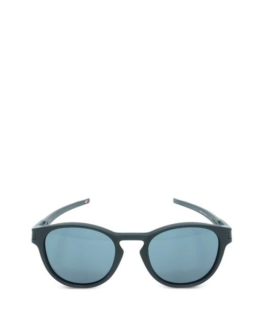Oakley Blue Latch Round-Frame Sunglasses for men