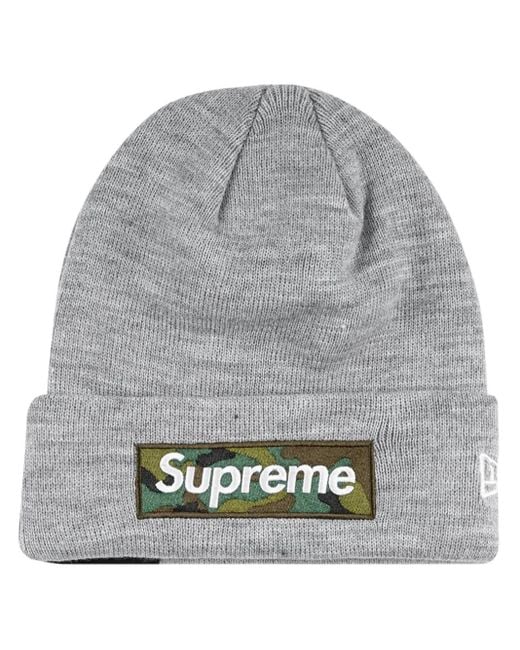 Supreme X New Era ロゴ ビーニー Gray
