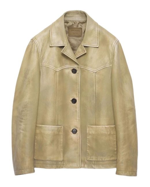 Prada Natural Nappa Leather Jacket