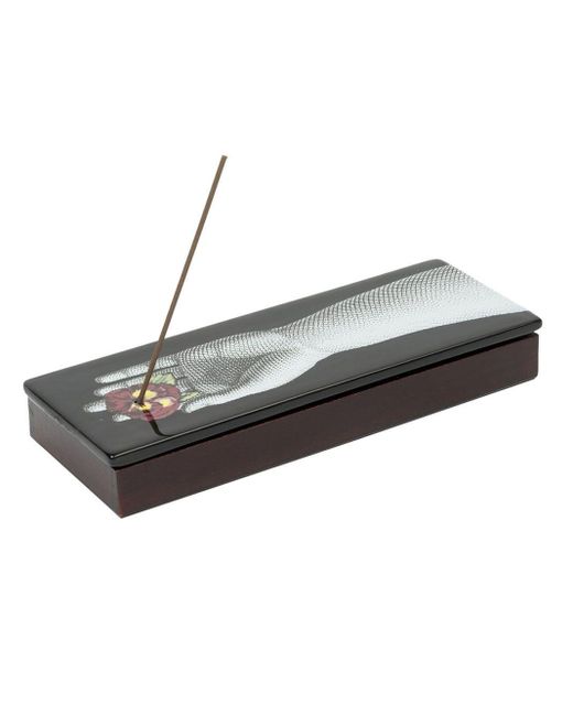 Fornasetti Black Pensee Incense Box