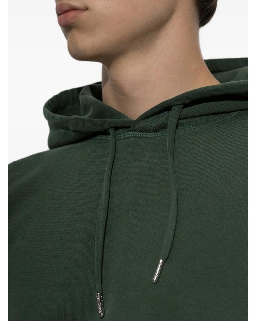 DSquared² Green Logo-Tape Drawstring Hoodie for men