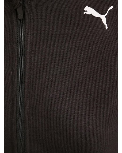PUMA Black Tad Essentials Zip-Up Hoodie