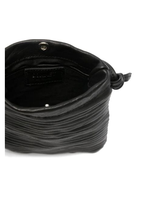 Sacoche Plissée À Détail De Nœud SOMMET en coloris Black