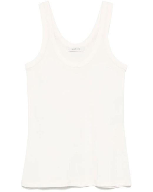 Lemaire White Cotton Tank Top