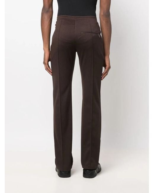 Courreges Black Logo-Appliqué Trousers for men