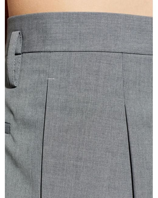 Jil Sander Gray Pleated Trousers for men