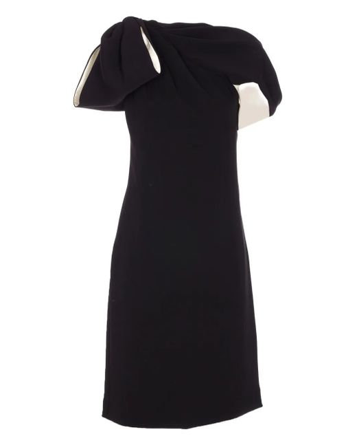 Vestido corto con detalle de lazo Max Mara de color Black