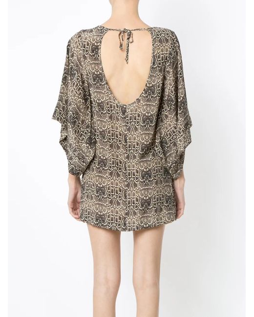 Amir Slama Natural Silk Beach Dress
