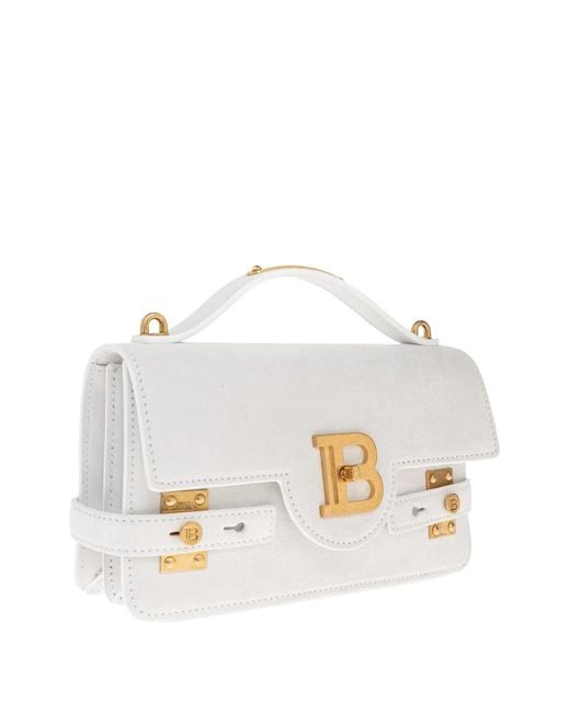 Balmain White Sac À Main 24 B-Buzz