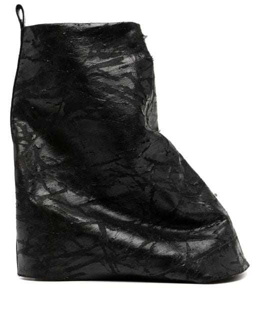 Rick Owens Black Knee-Length Boots