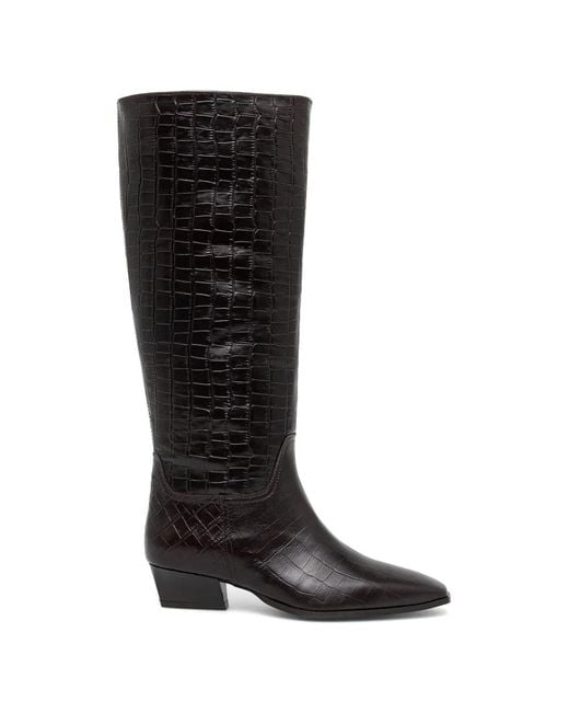 Gant Black Bassotte Embossed Boots