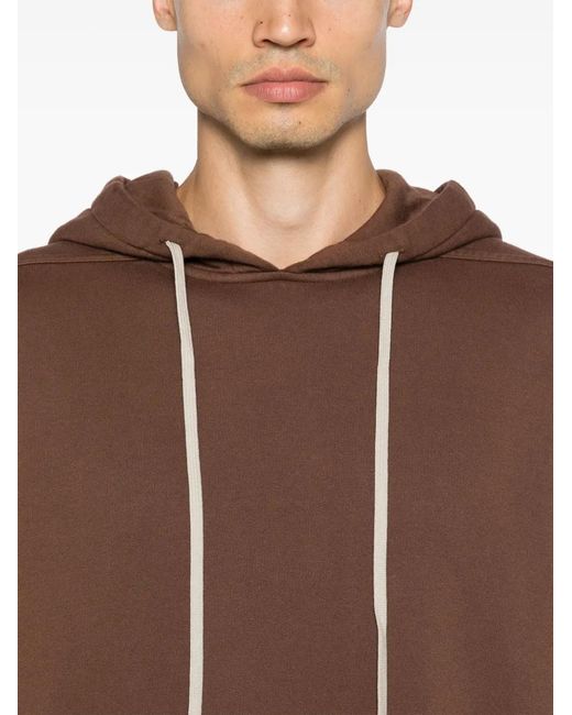 Rick Owens Brown Zip-Up Hoodie for men