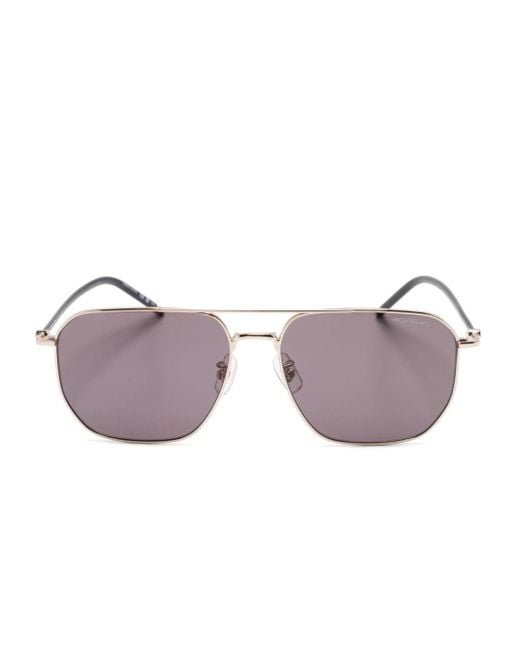 Montblanc Pink Pilot-Frame Sunglasses for men