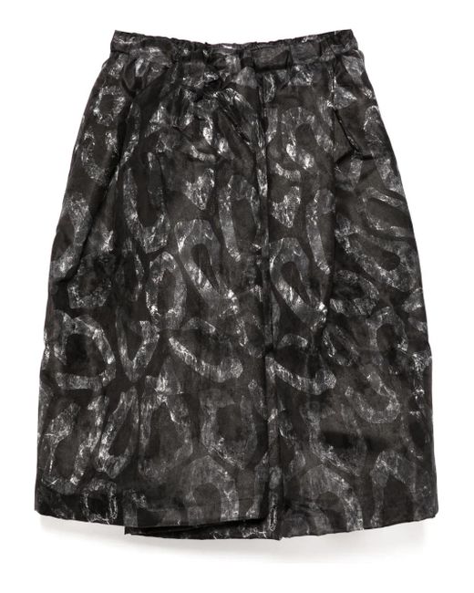 Comme des Garçons Rok Met Grafische Print in het Gray